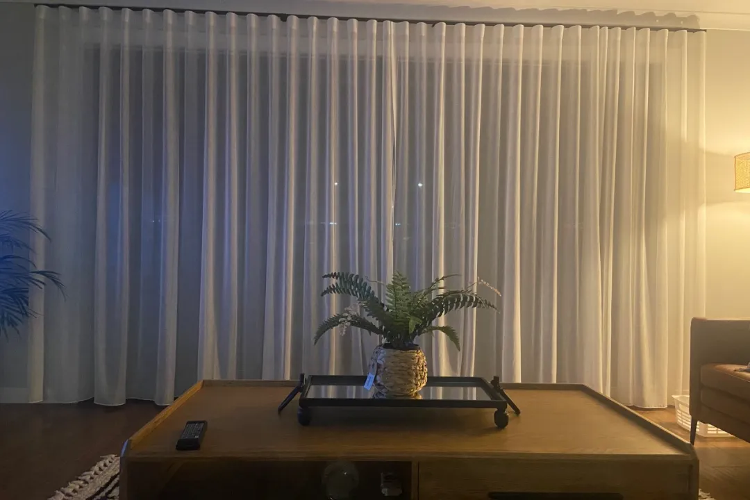 Custom curtains transforming a Mandurah living space
